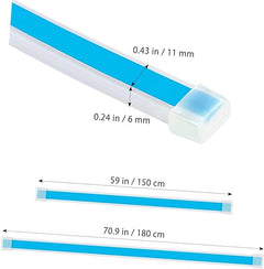 LED Strip RGB flowing Light For Car Hood with remote control