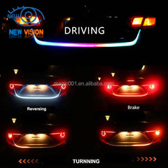 LED Strip RGB Flowing Braking Light For Car Rear