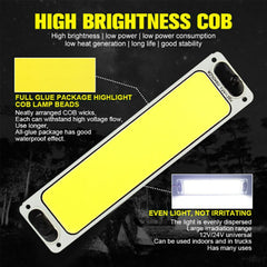 2PCS LED Car READING Light COB White Panel COB