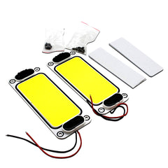 2PCS LED Car READING Light COB White Panel COB