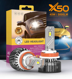 HEADLIGHT LED X50 25000LM