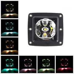 Led Work Light RGB LYD-C16WS 3inch Mini Size 15W Remote Control for ATV UTV 4X4 Offroad Boat High Intensity 6500K IP67