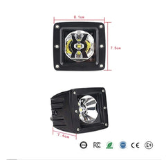 Led Work Light RGB LYD-C16WS 3inch Mini Size 15W Remote Control for ATV UTV 4X4 Offroad Boat High Intensity 6500K IP67