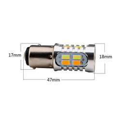 Switchback LED 20SMD Dual Color White Amber