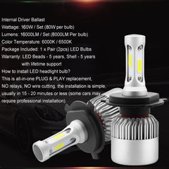 HEADLIGHT LED S2 8000LM