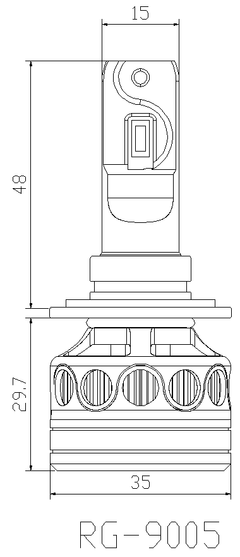 HEADLIGHT LED F3S PRO 50000LM