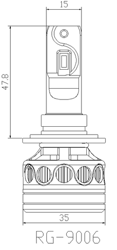 HEADLIGHT LED F3S PRO 50000LM