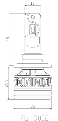 HEADLIGHT LED F3S PRO 50000LM