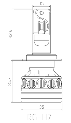 HEADLIGHT LED F3S PRO 50000LM